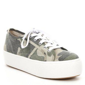 Steve Maddon Camo Platform Sneakers